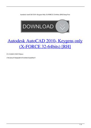 Autocad 2010 crack keygen 64 bit